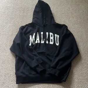 Brandy Melville black Malibu sweatshirt ONE SIZE :)